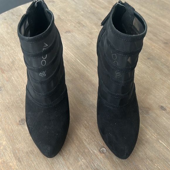 Aldo Stiletto Mesh Ankle Booties Size 6.5 - Picture 5 of 13